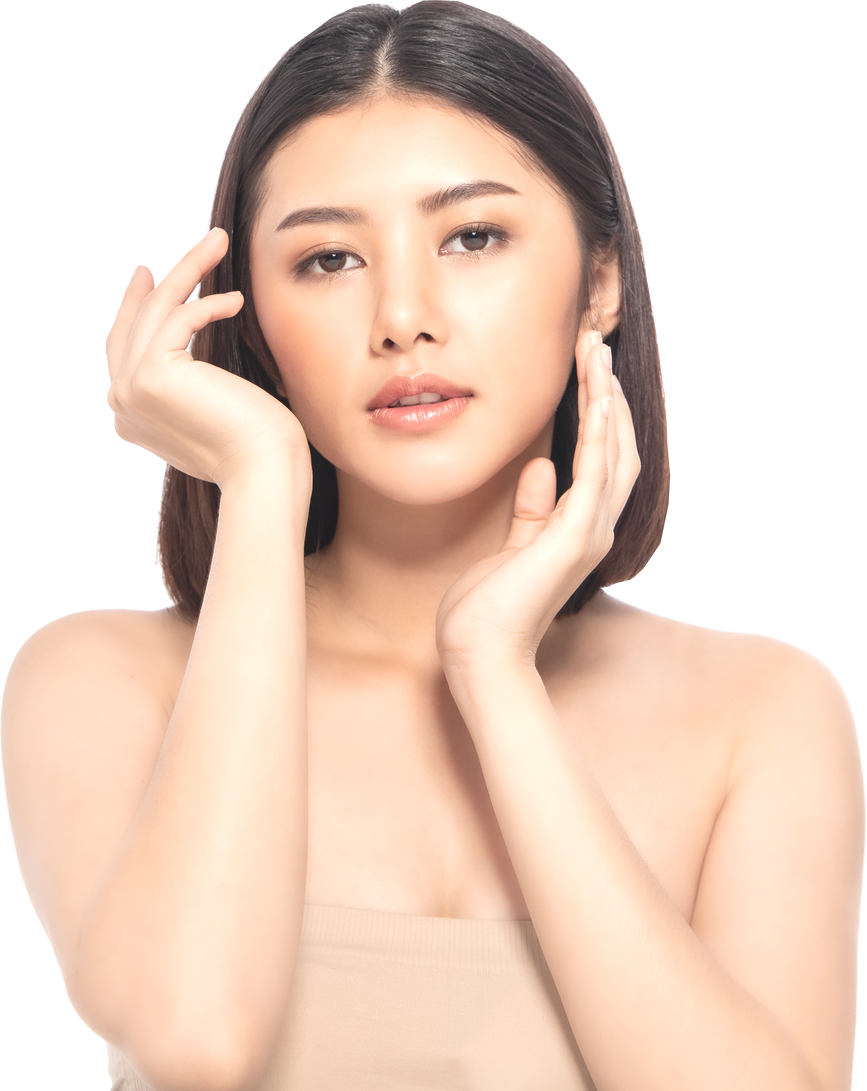 Woman asian beauty skincare .